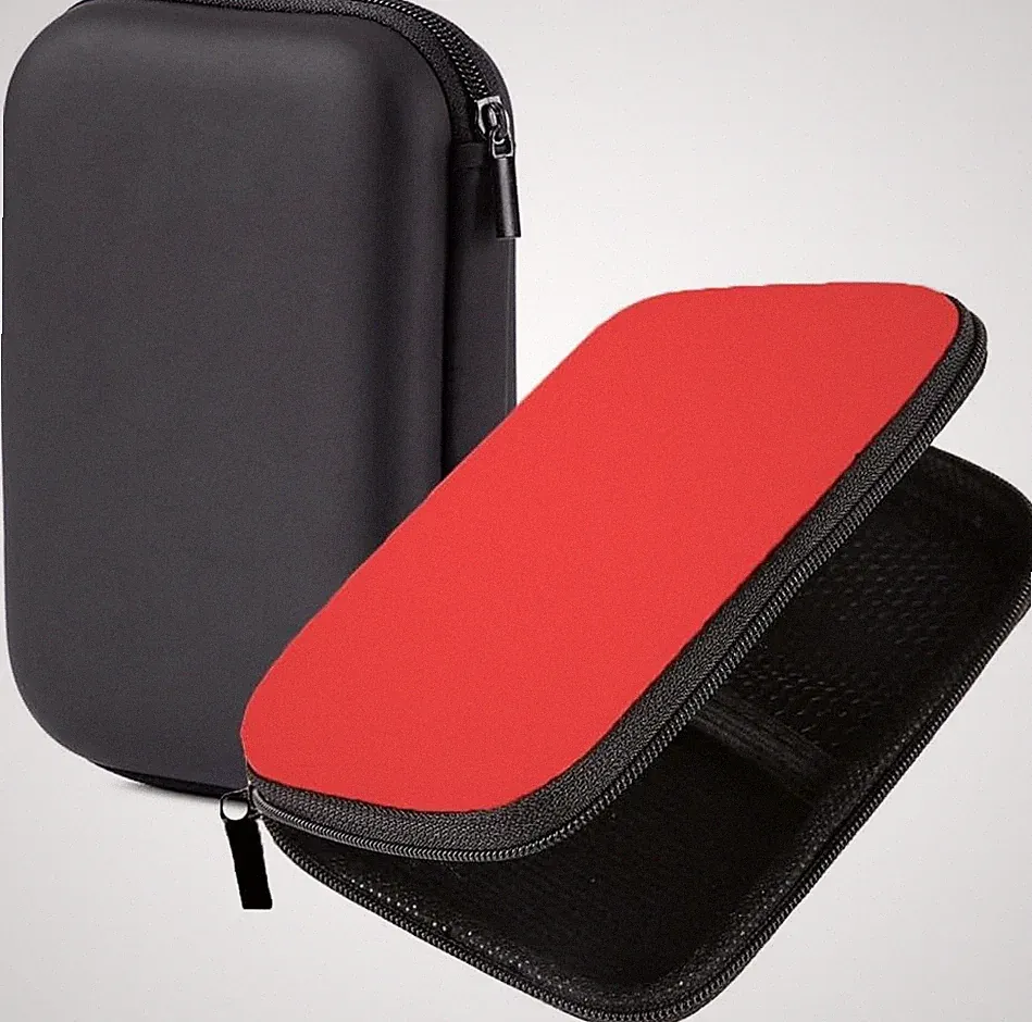 2 Pack Hard Drive Carrying Case 2.5 inch HDD SSD External Drive Storage Bag Orga
