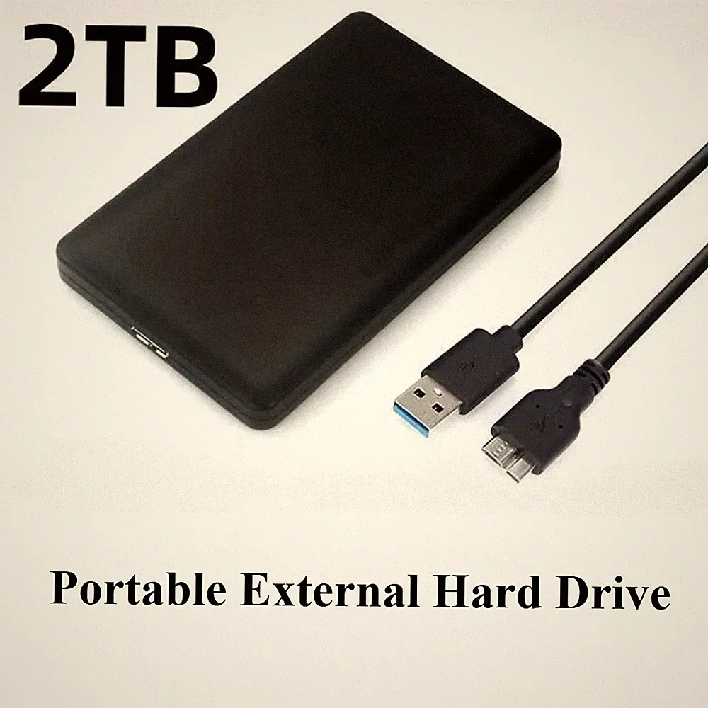 2TB External Hard Drive Portable HDD USB 3.0 Slim Storage PC Mac Laptop Phone