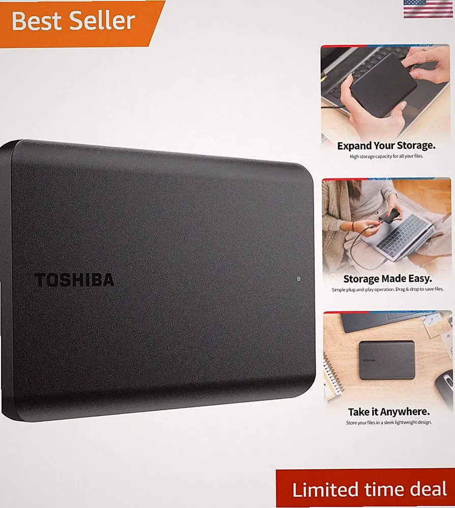 Brand New External Hard Drive Portable Black