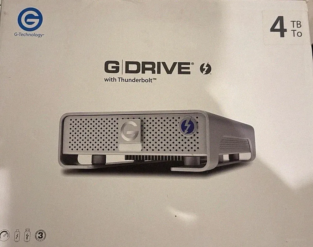 G-Technology with Thunderbolt 4TB G-Drive 0G03050 USB 3.0 External Hard Drive
