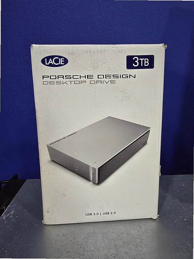 LaCie 3TB, Porsche Design External Desktop Drive, USB 3.0, OPEN BOX TESTED New