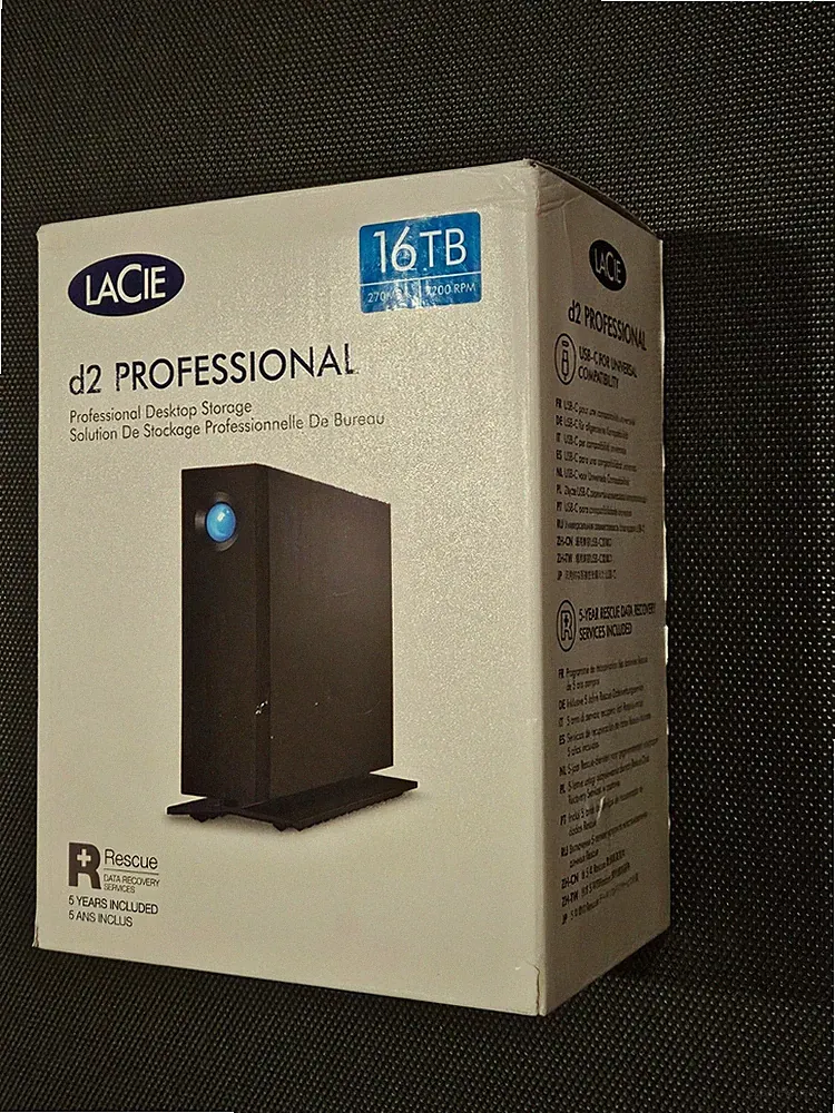 LaCie d2 Professional 16TB USB 3.1 Type-C External Hard Drive