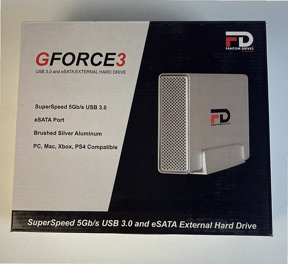 NIB & Sealed-Fantom Drives GForce 3 2TB External Hard drive- 2000GB/eSATA USB 3
