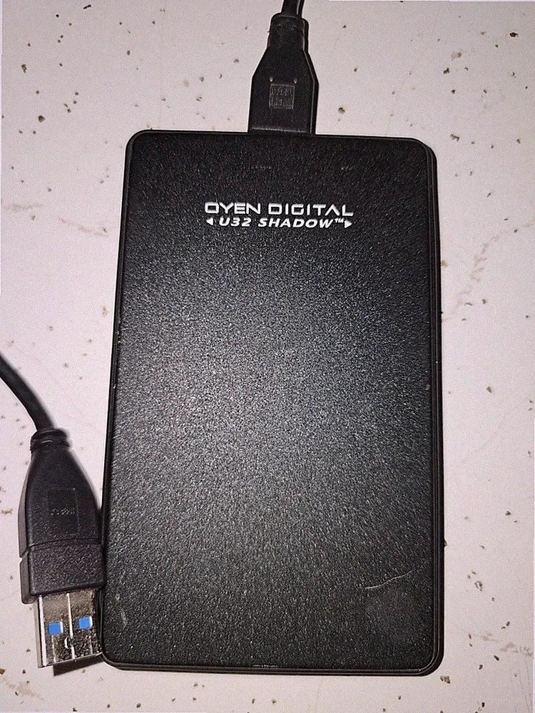 Unformatted External Hard Drive