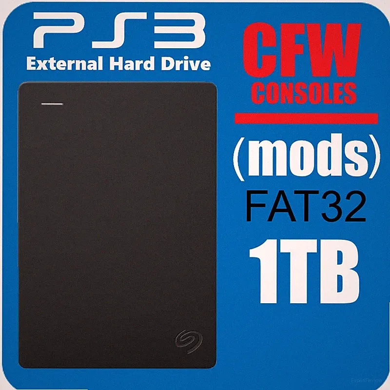 PS3 External Hard Drive 1TB FAT32 format