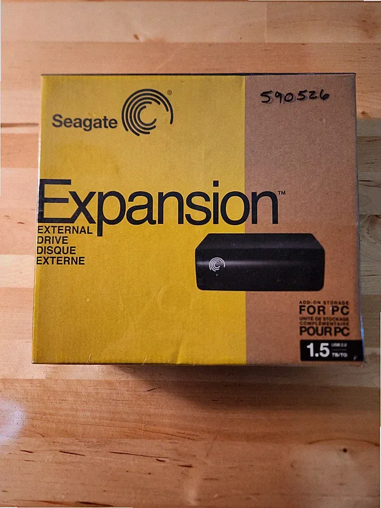 Seagate External Desktop Drive 1.5TB External 7200RPM HDD, new in box