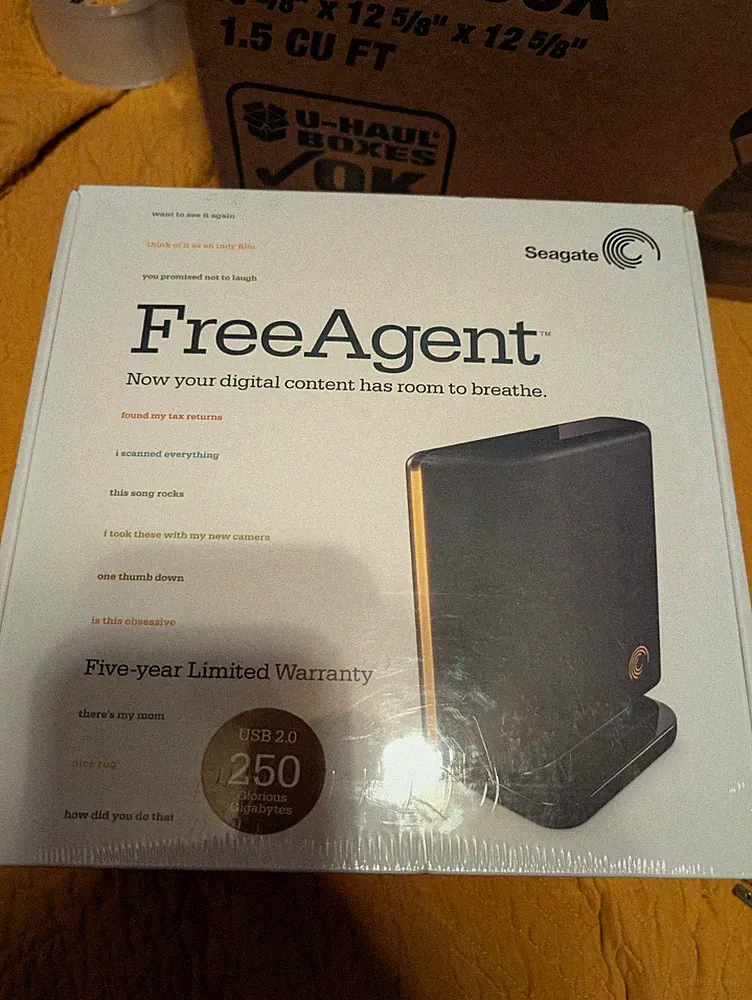 Seagate Free Agent 250GB External Hard Drive New Sealed Box
