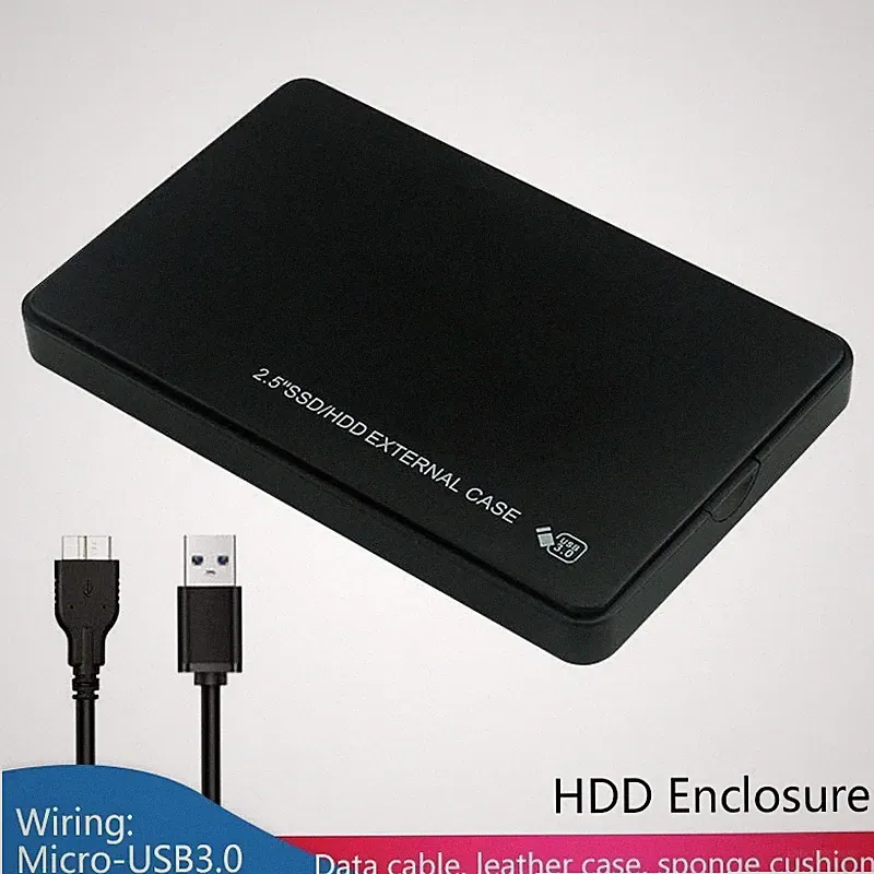 USB 3.0 2TB SATA SSD External Hard Drive Portable Desktop Mobile Hard Disk Case