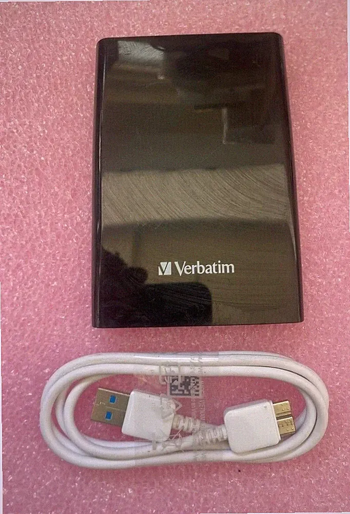 Verbatim 97397 500GB CP073X120001 USB 3.0 2.5" Portable External Hard Drive