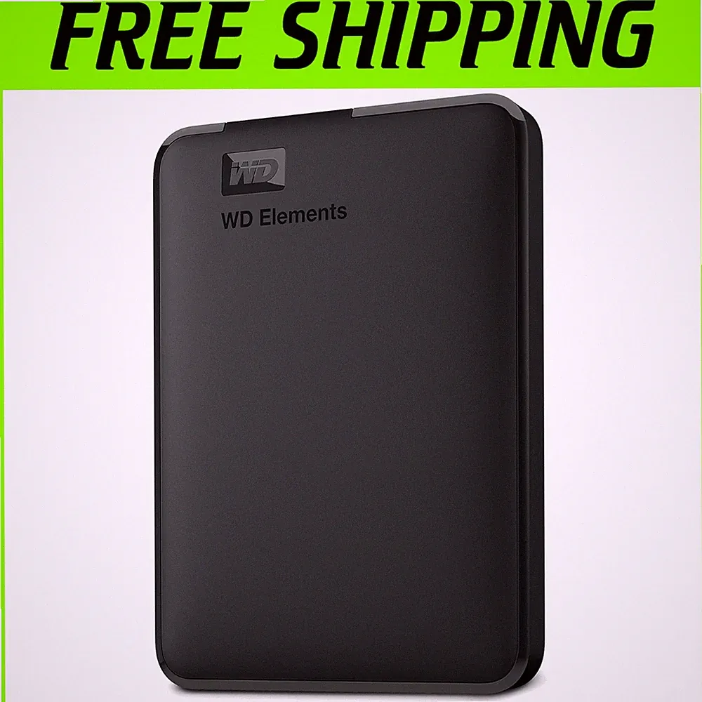 WD 2TB Elements Portable External Hard Drive USB 3.0**