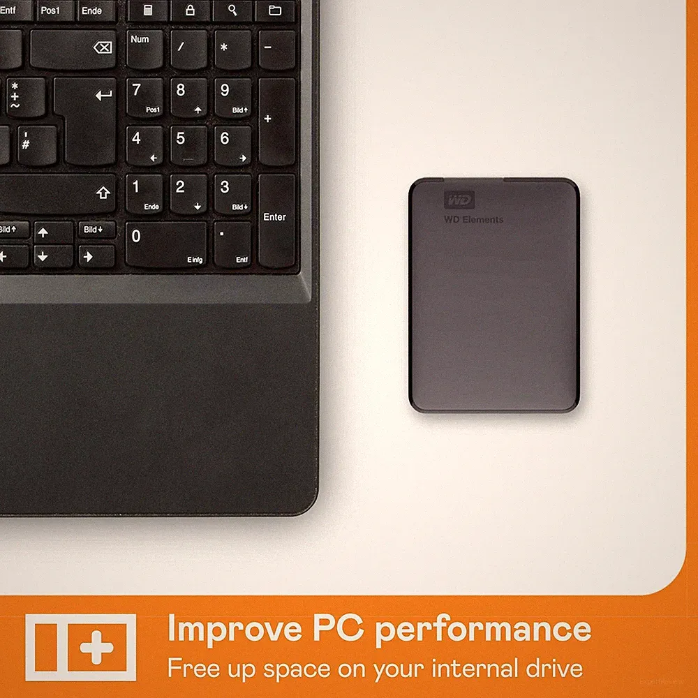 WD 6TB Elements Portable External Hard Drive for Windows USB 3.2 Gen 1/USB 3.0