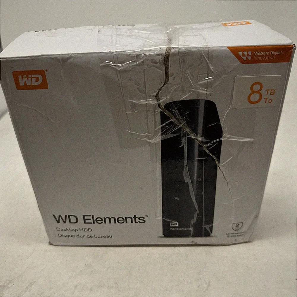 WD Elements 8TB USB 3.0 Desktop External Hard Drive WDBWLG0080HBK-NESN Black